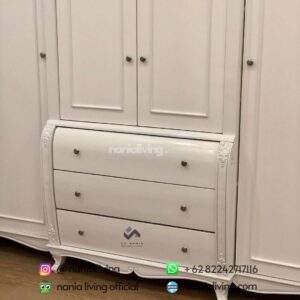 Wardrobe 4 Doors Custom White