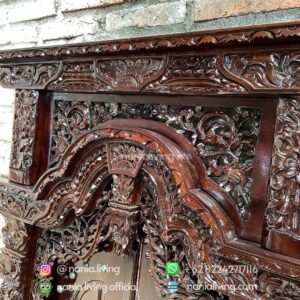 top Java Gebyok Window Teak Wood