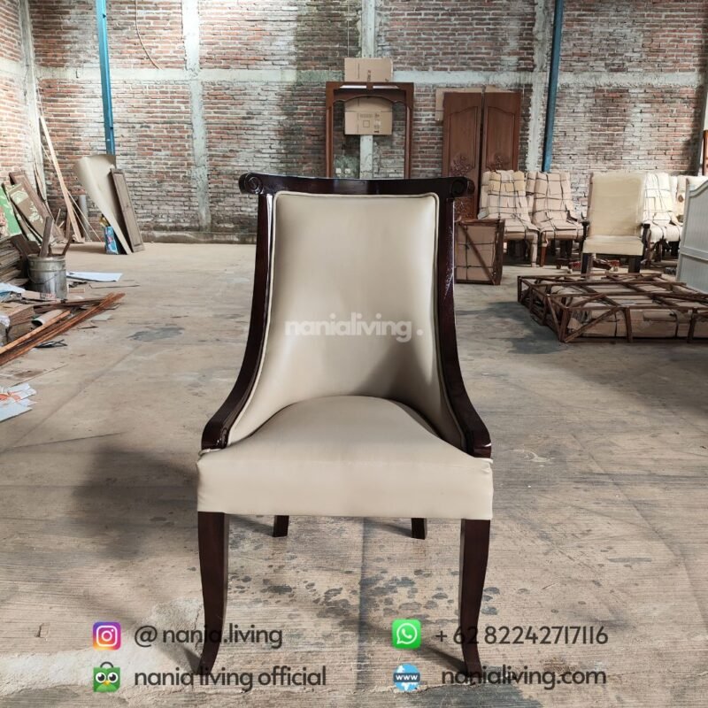 Minimalist Dining Chairs Elegant Teak - Nania Living