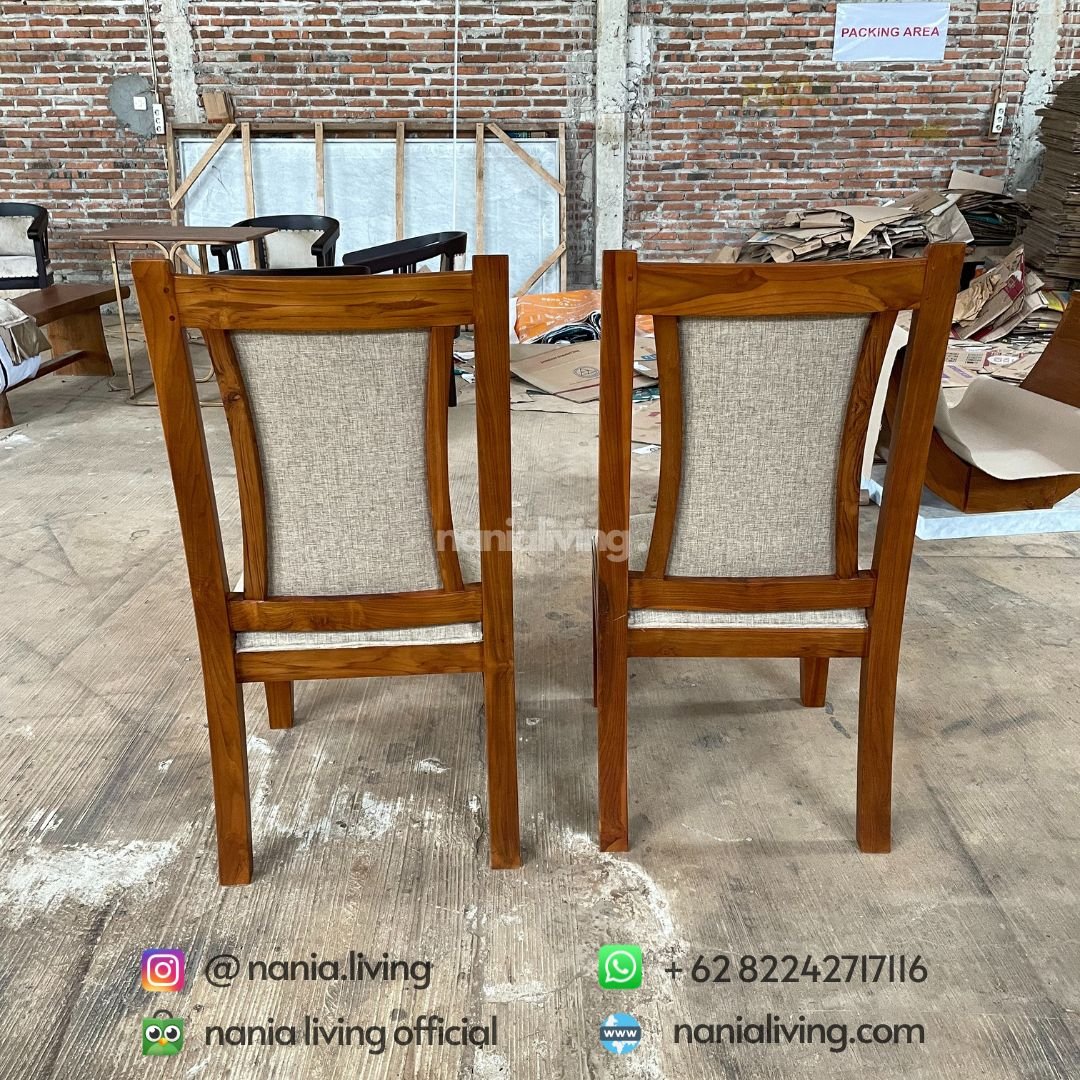 Minimalist Dining Chairs Teak Modern Elegant 3 back Minimalist Dining Chairs Teak Modern Elegant