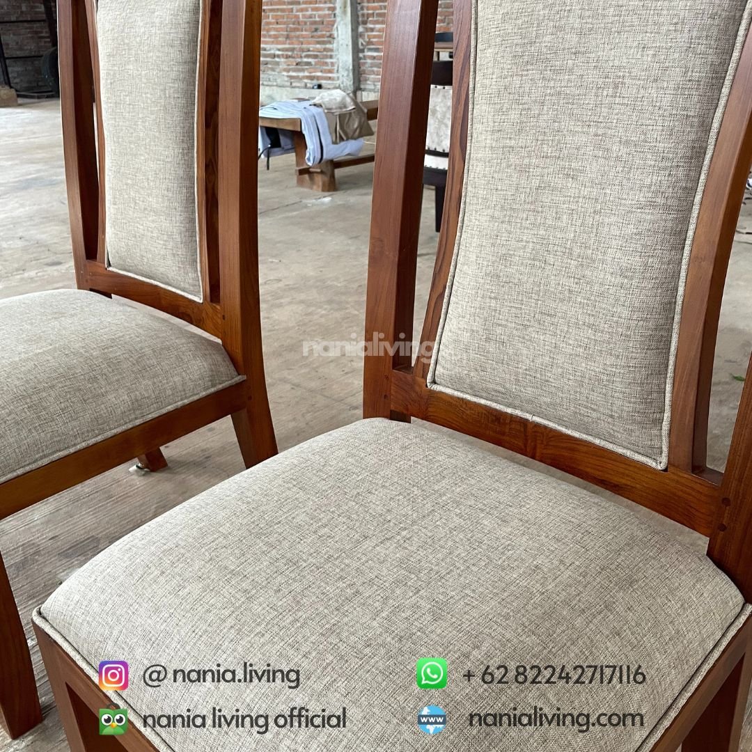 Minimalist Dining Chairs Teak Modern Elegant 5 cushion Minimalist Dining Chairs Teak Modern Elegant