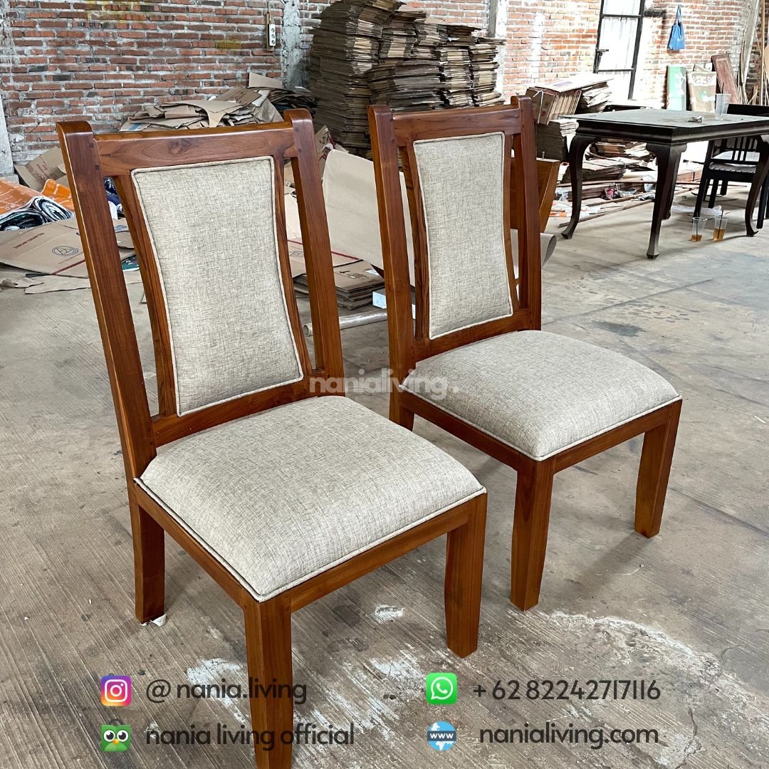 Minimalist Dining Chairs Teak Modern Elegant 6 cv nania bintag utama
