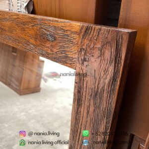 Rustic Mirror Teak Wood