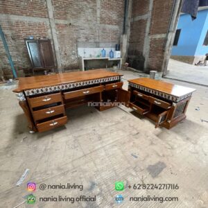 Teak Director Desk Set