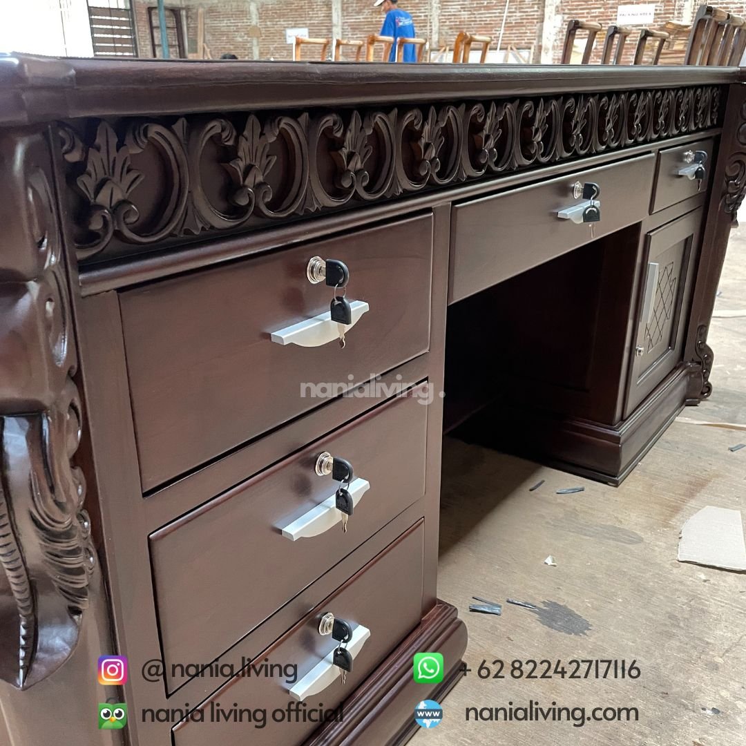 drawer Teak Director's Desk Doff Colour