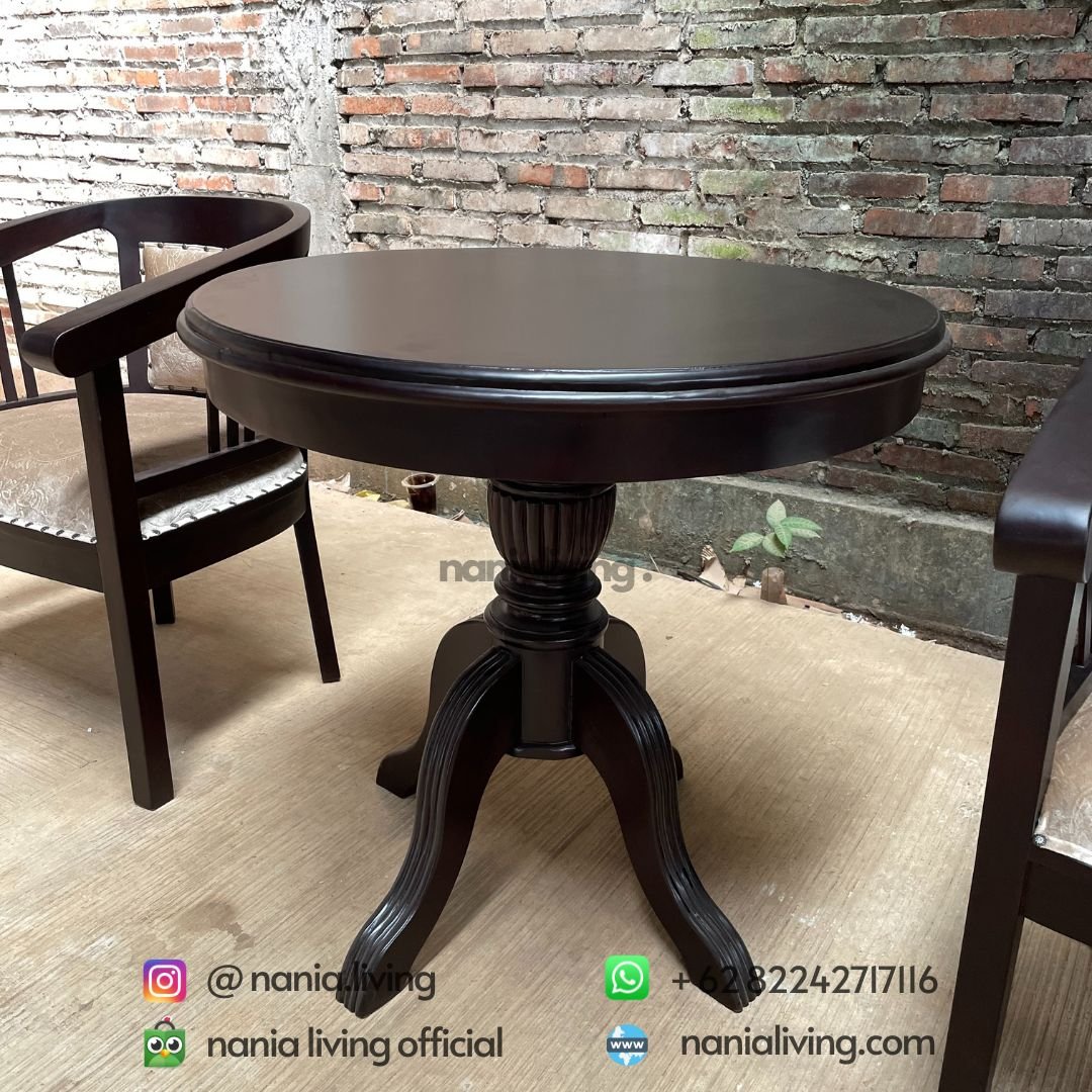 table Teak Minimalist Coffee Table Patio Chairs