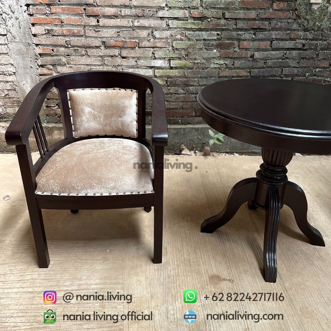 side Teak Minimalist Coffee Table Patio Chairs nania living