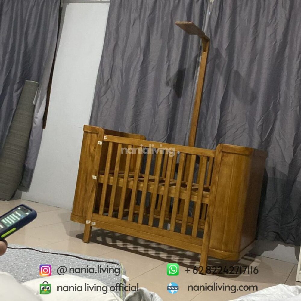 Teak Wood Baby Crib