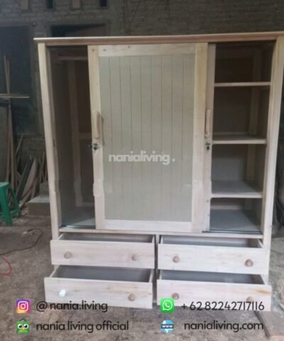 non finishing White Duco Sliding Wardrobe