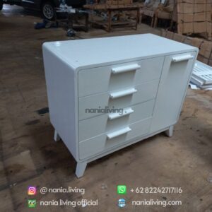 side Baby Tafel Cupboard White