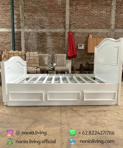 drawer Kids Bed Small White