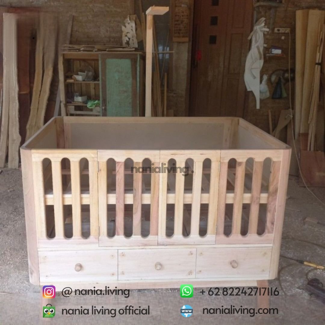 Large Baby Crib Duco 4 non finishing Large Baby Crib Duco