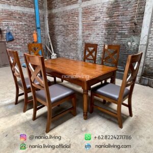 Rustic Teak Dining Table