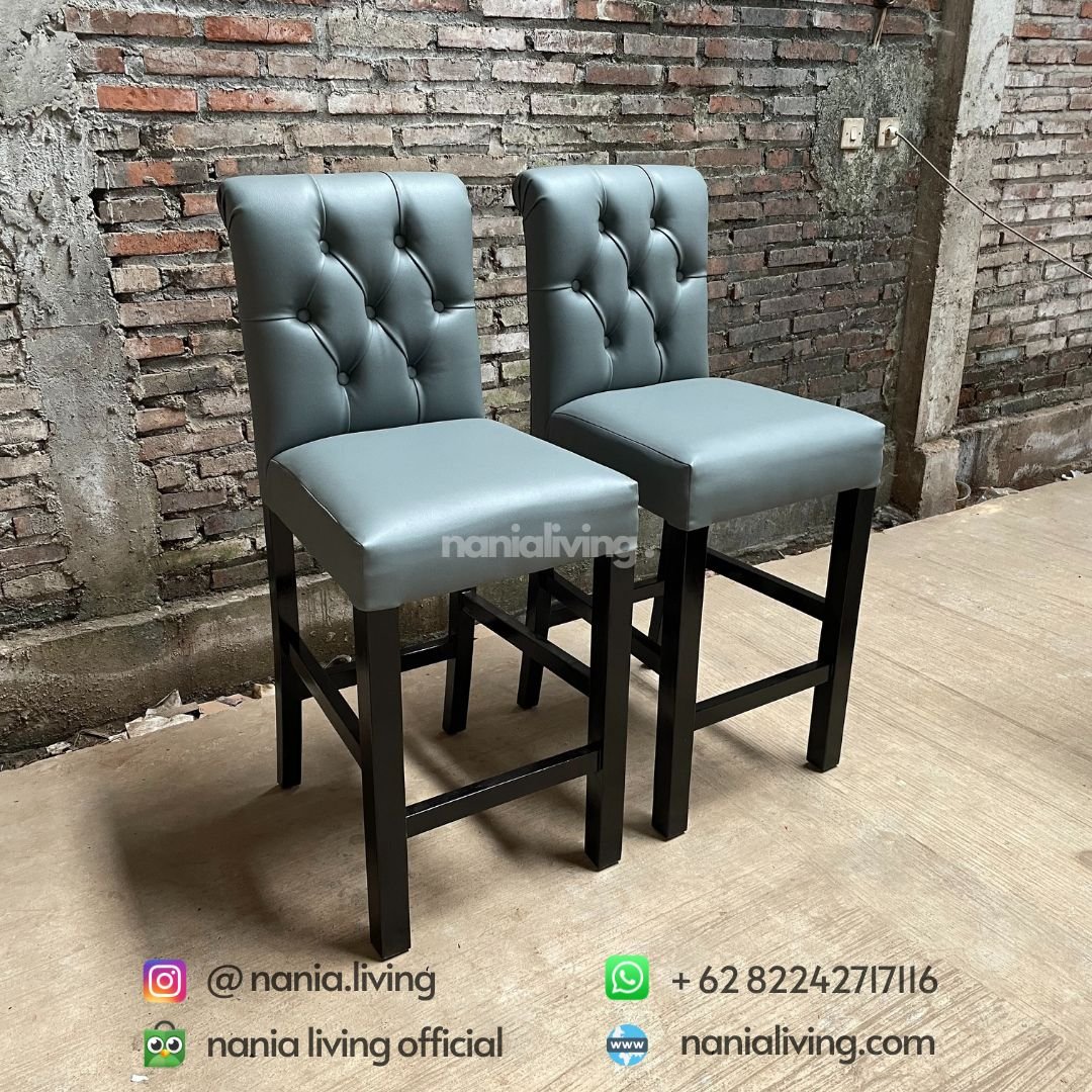 Teak Bar Dining Chairs 2 cv nania bintang utama