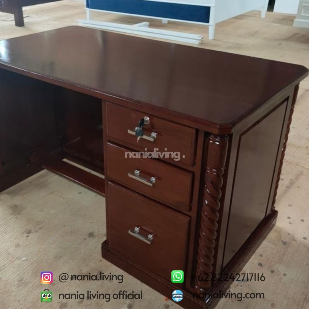 Teak Employee Work Desk 10
