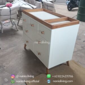 side White Duco Baby Cabinet