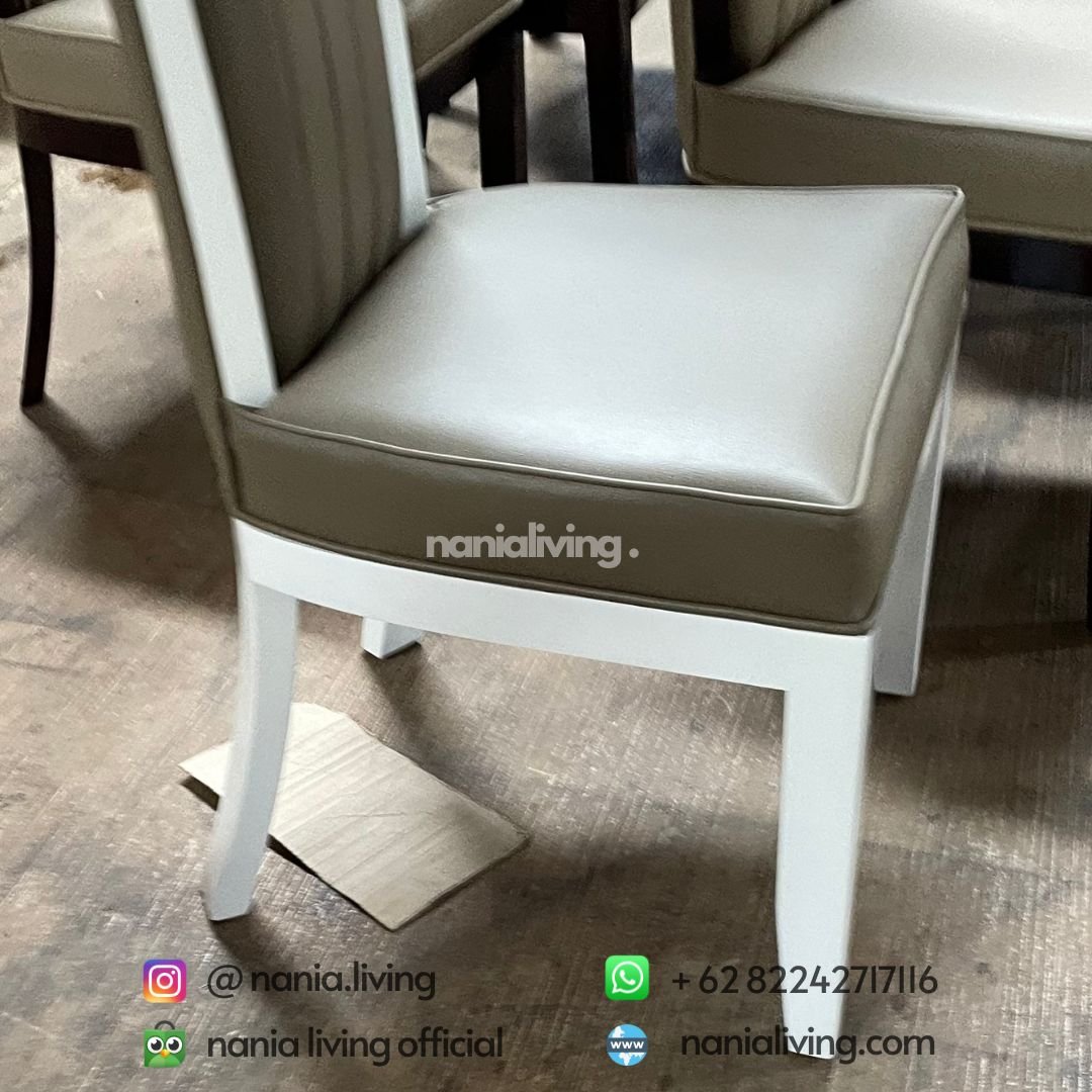 White Marble Dining Table 10 cv nania bintang utama