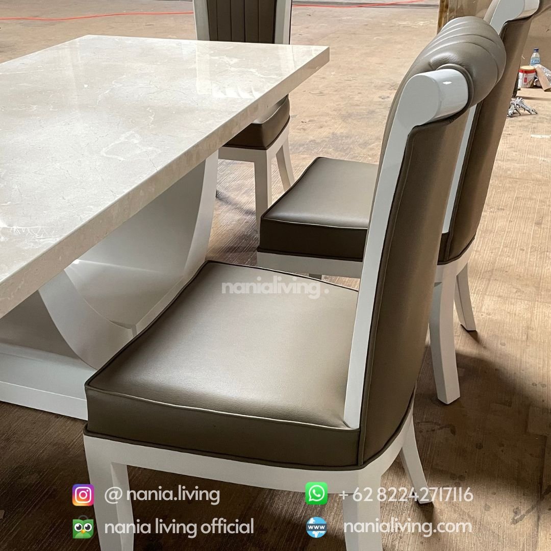 White Marble Dining Table 5 White Marble Dining Table