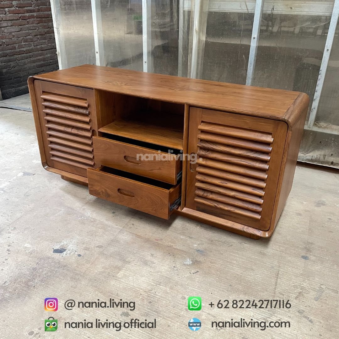 drawer Minimalist Retro Tv Sideboard