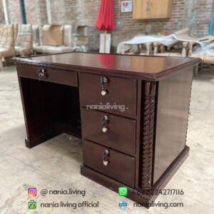 side Teak Employee Work Desk