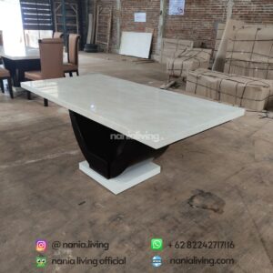 Cream Marble Dining Table