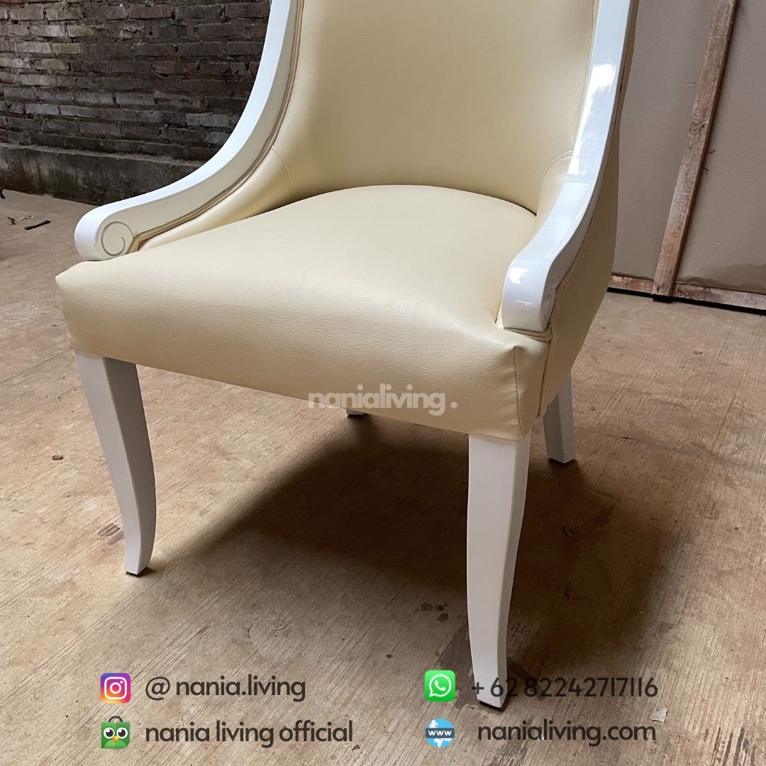 down Luxury Dining Chairs White