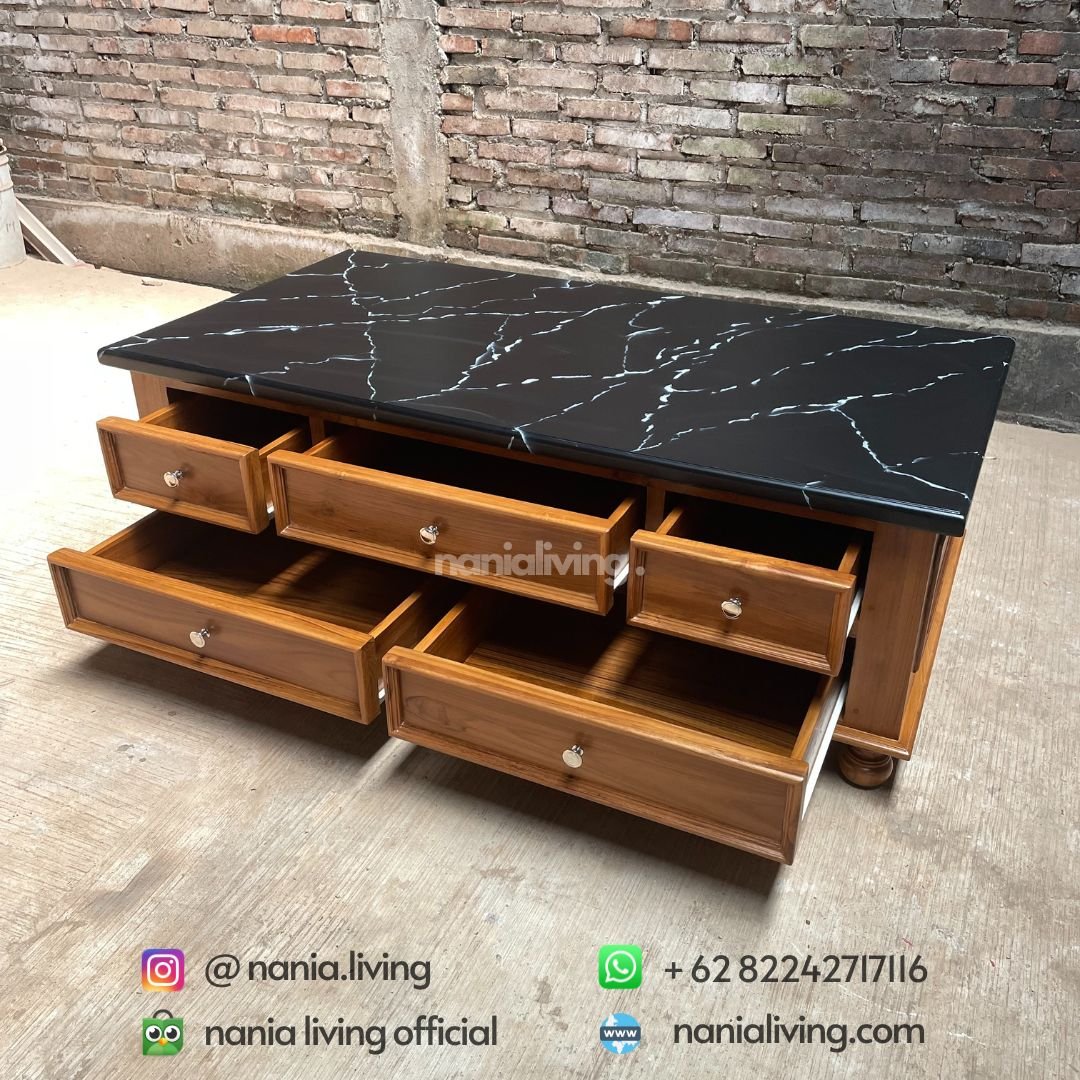 detail Marble Pattern Living Table