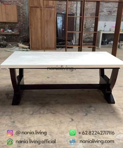 side Marble Top Dining Table
