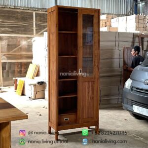 Minimalist Sliding Wardrobe Teak