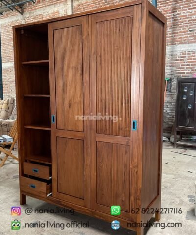 Three Door Sliding Wardrobe nania living