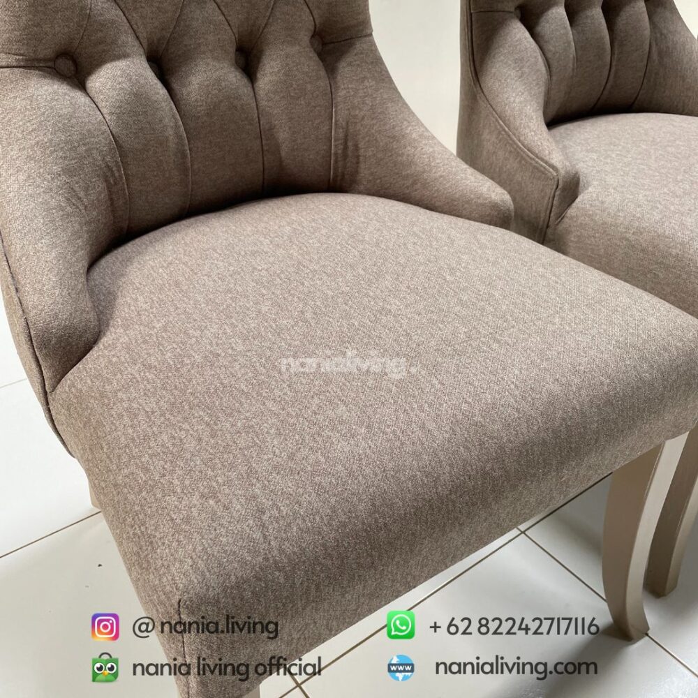 cushion Elegant Grey Dining Chairs