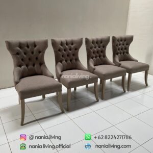 side Elegant Grey Dining Chairs