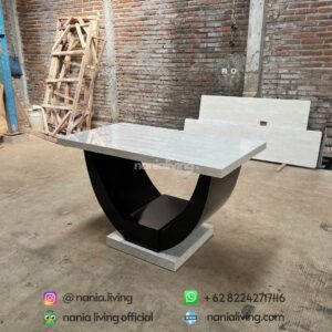 side Light Marble Dining Table