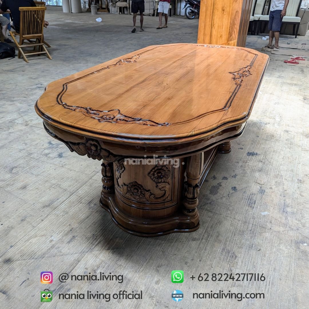 Luxurious Teak Dining Table 4 cv nania bintang utama