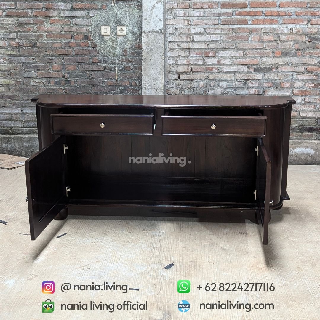 side Minimalist Elegant Teak Sideboard