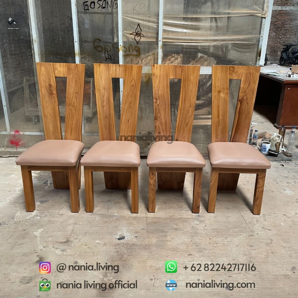 Solid Teak Dining Chairs