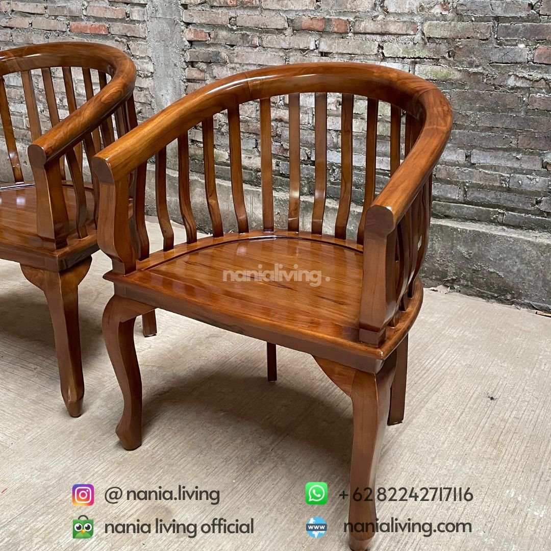 Teak Betawi Patio Chairs 3 cv nania bintang utama