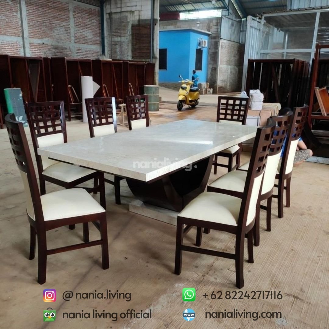 Marble Brick Dining Table