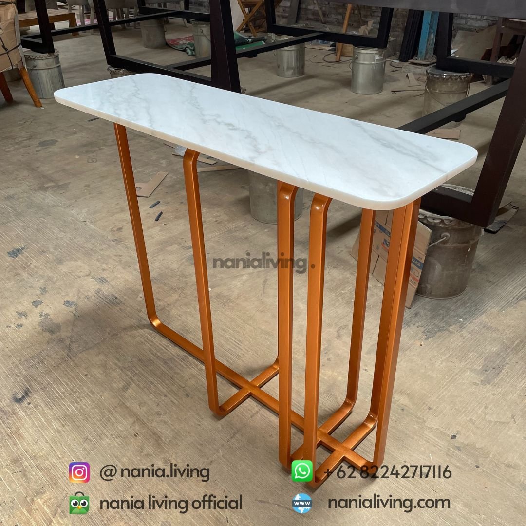 High Marble Guest Table 3 side High Marble Guest Table