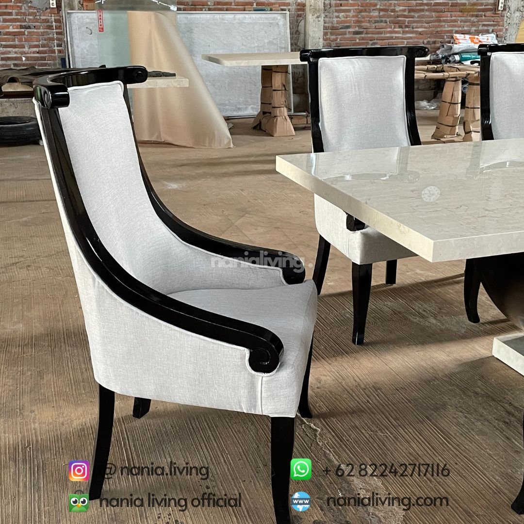 Marble Dining Table Set 6 chair Marble Dining Table Set