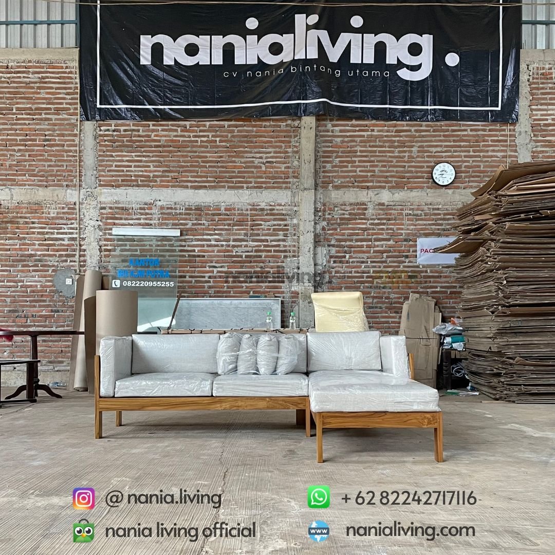 Minimalist Corner Living Sofa 7 cv nania bintang utama