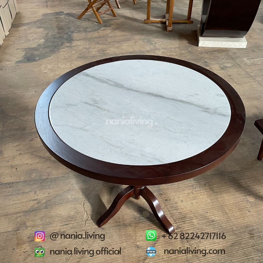 Round Marble Living Table 5 top Round Marble Living Table