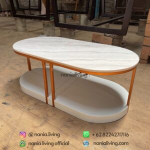 side Marble Living Room Table