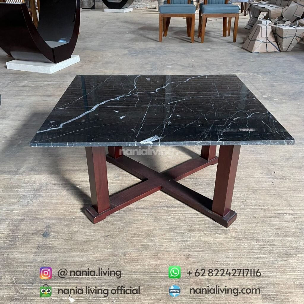 Square Marble Guest Table - Nania Living