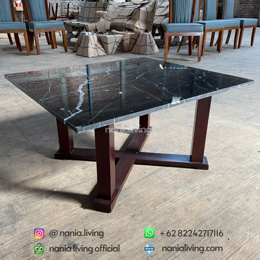 Square Marble Guest Table