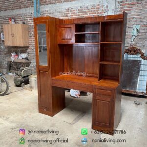 Teak Minimalist Study Desk