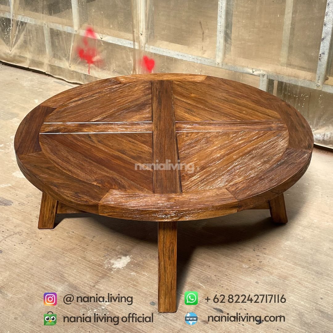 Circular Teak Dining Table