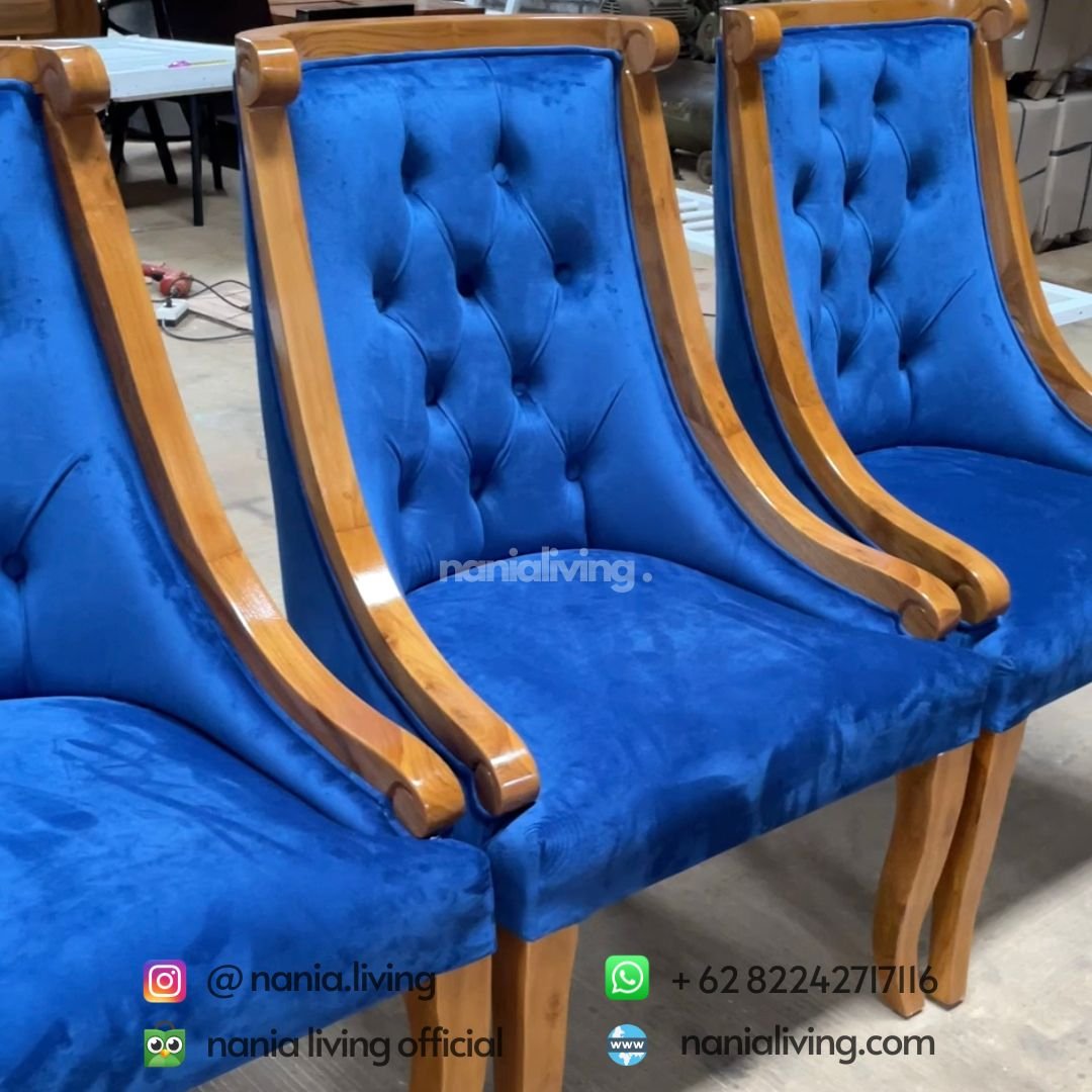 cushion Leather Luxury Dining Chairs