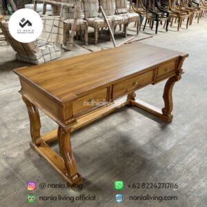 side Natural Teak Consul Desk