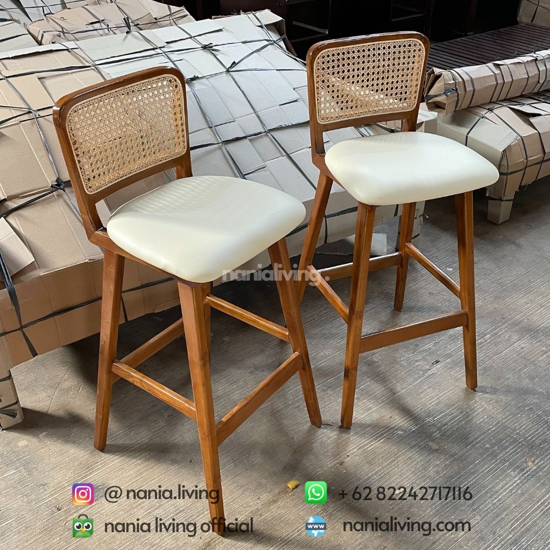 Rattan Combination Bar Stools 3 detail Rattan Combination Bar Stools